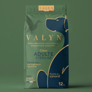 croquettes canard pour chien adulte stérilisé